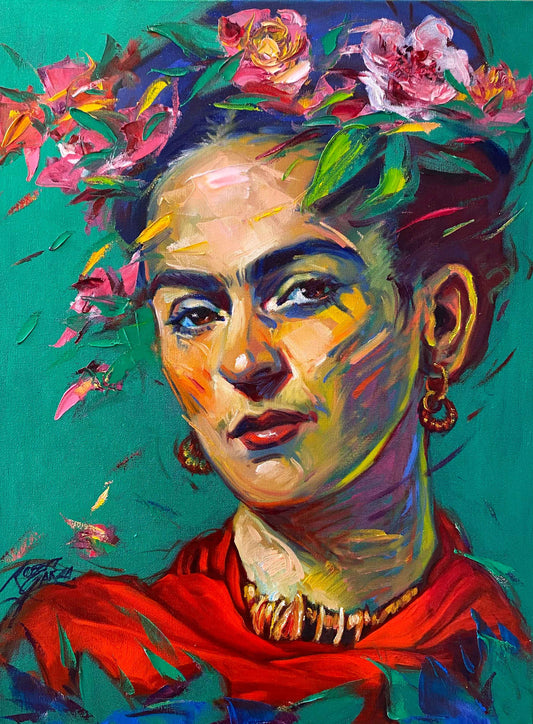 Frida's Passion - 18x24" Acrylic & Oil on canvas