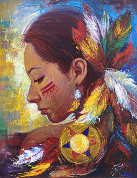 "American Indian Woman" Fine Art Print
