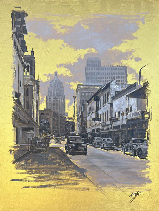 "Golden Houston St." Fine Art Print