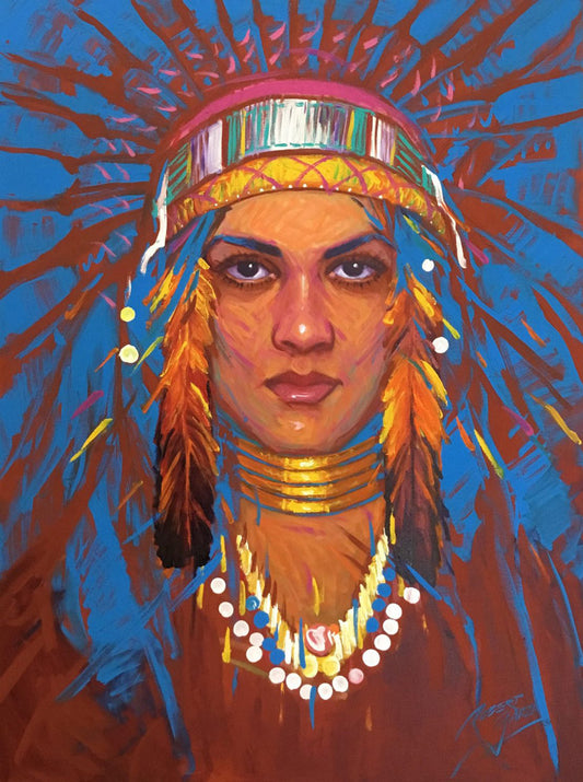 "Indian Woman" Fine Art Print