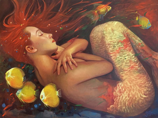 "Mermaid Sea Siren" Fine Art Print