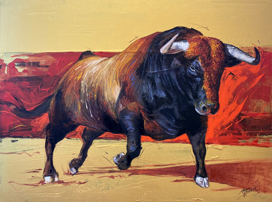 "Rouge Bull" Fine Art Print